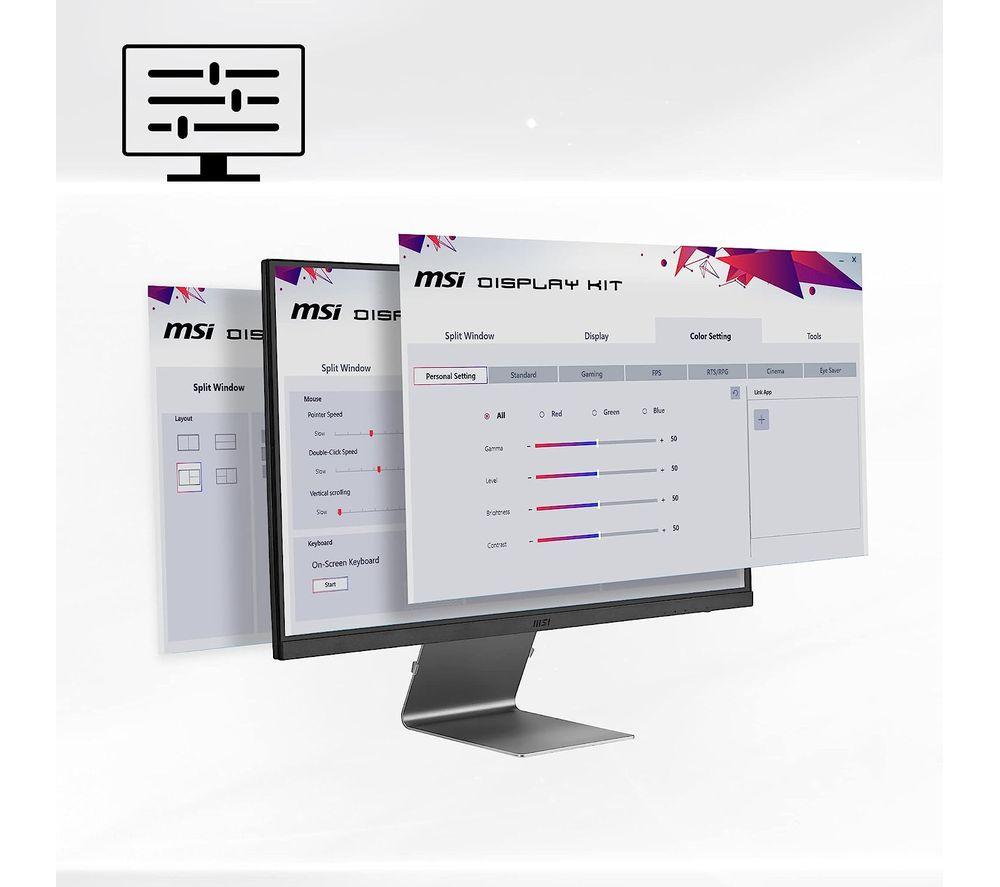 MSI Modern MD271UL 4K Ultra HD 27" IPS Monitor - Grey image number 7 of 12