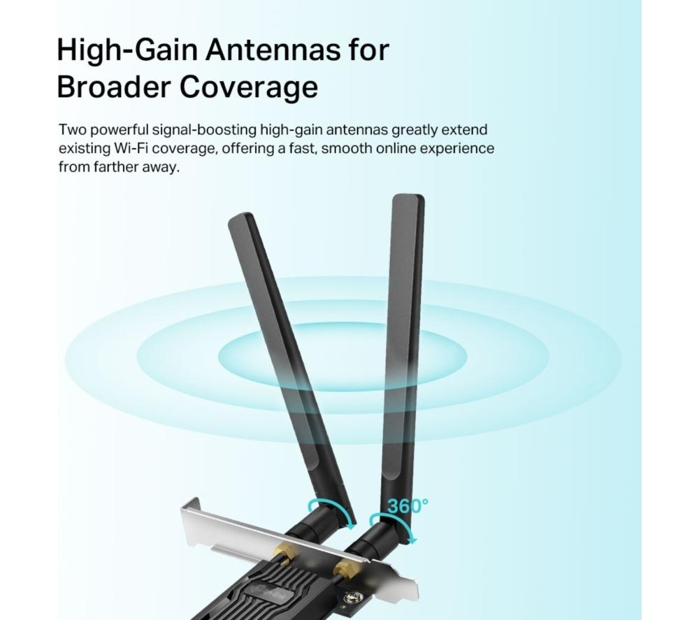 TP-LINK Archer TX20E Wireless & Bluetooth PCIe Card image number 5 of 5