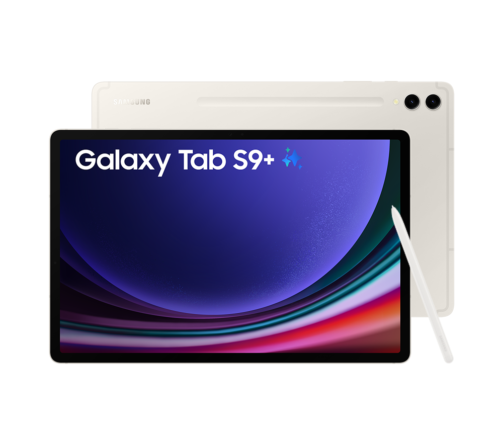 SAMSUNG Galaxy Tab S9+ 12.4" 5G Tablet - 256 GB, Beige