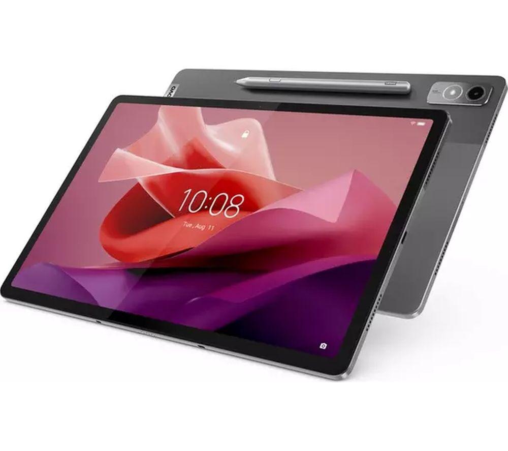 LENOVO Tab P12 12.7 Tablet - 128 GB, Storm Grey, Silver/Grey