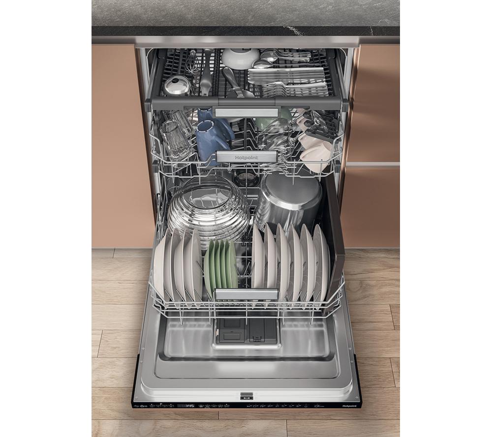 HOTPOINT Maxi Space H7I HP42 L UK Full-size Fully Integrated Dishwasher image number 16 of 16