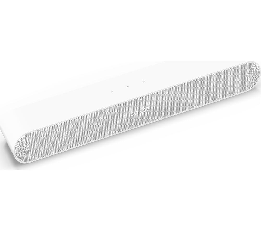 SONOS Ray Compact Sound Bar & SUB Mini Wireless Subwoofer Bundle - White image number 3 of 11