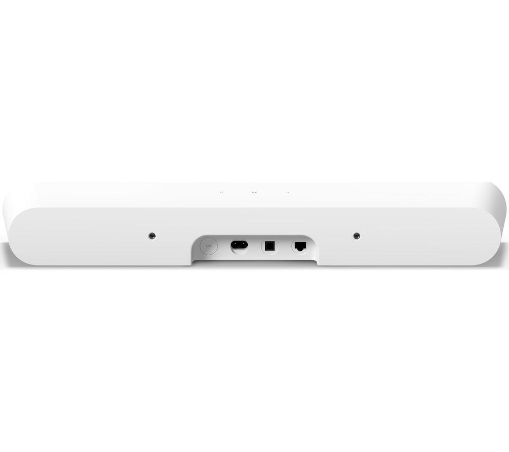 SONOS Ray Compact Sound Bar & SUB Mini Wireless Subwoofer Bundle - White image number 6 of 11