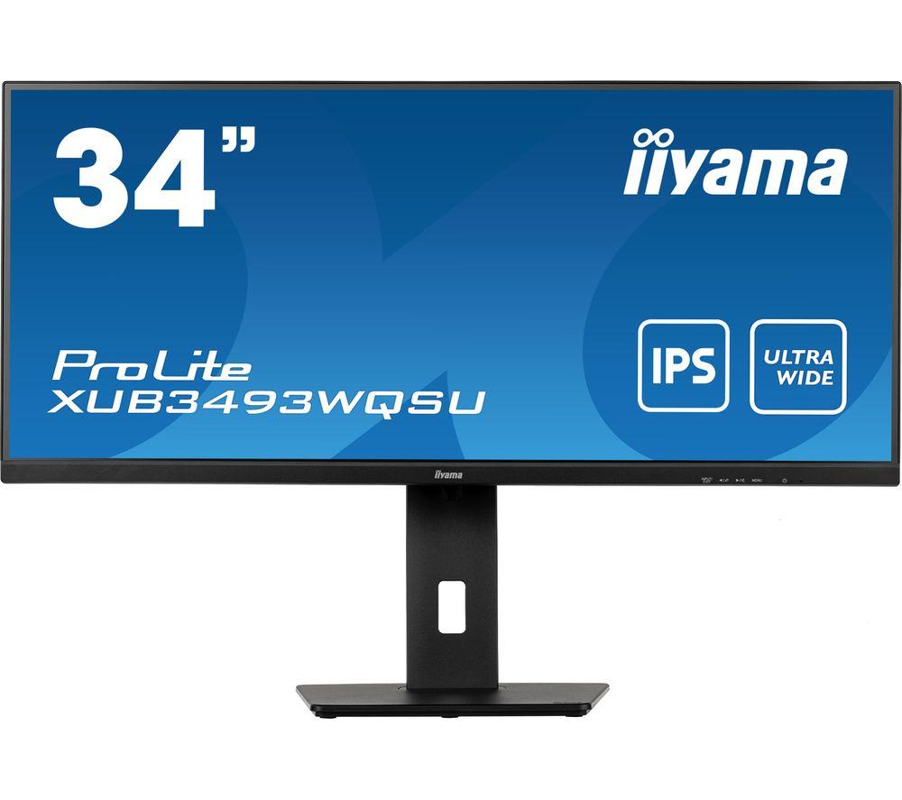 IIYAMA ProLite XUB3493WQSU-B5 Wide Quad HD 34 IPS LCD Monitor - Black, Black