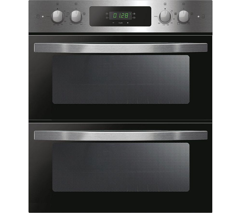 CANDY FCI7D405X Electric Built-under Double Oven - Black & Stainless Steel, Stainless Steel