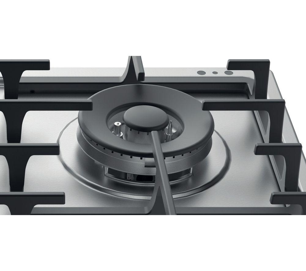 HOTPOINT PPH 60G DF IX UK 58 cm Gas Hob - Silver image number 3 of 4