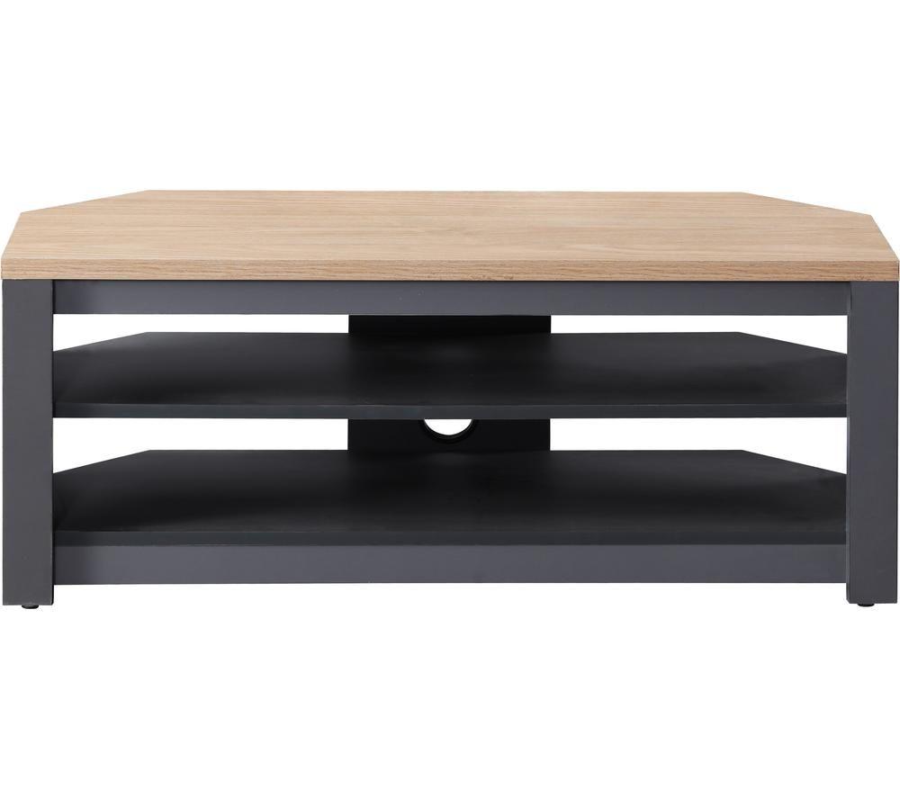 Ttap Memphis 1000 Mm Tv Stand For Up To 55 Tvs- Oak & Grey, Brown,Silver/Grey