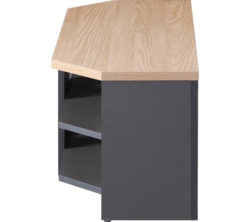 TTAP Memphis 1000 mm TV Stand for up to 55&rdquo; TVs- Oak & Grey image number 2 of 7