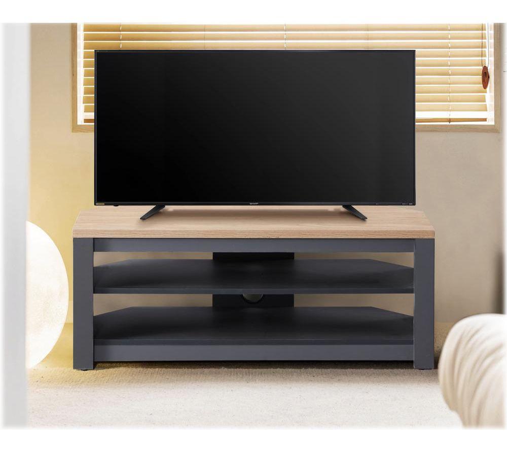 TTAP Memphis 1000 mm TV Stand for up to 55&rdquo; TVs- Oak & Grey image number 4 of 7