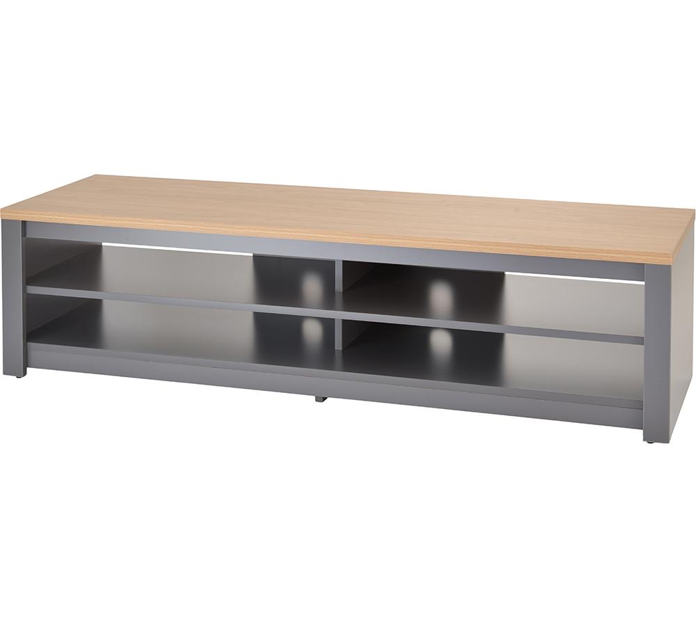 TTAP Memphis 1600 mm TV Stand for up to 75&rdquo; TVs - Oak & Grey image number 2 of 6