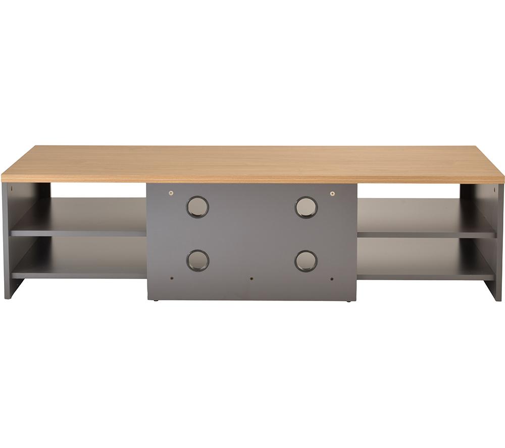 TTAP Memphis 1600 mm TV Stand for up to 75&rdquo; TVs - Oak & Grey image number 3 of 6