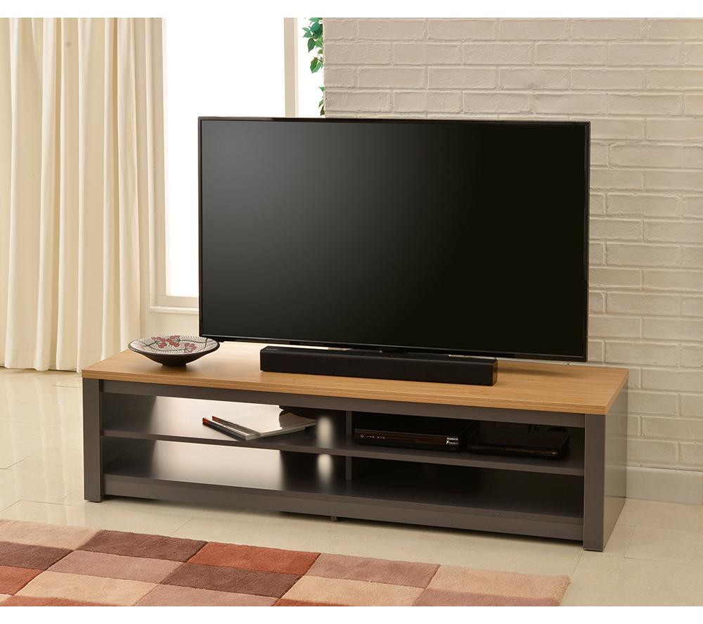 TTAP Memphis 1600 mm TV Stand for up to 75&rdquo; TVs - Oak & Grey image number 5 of 6