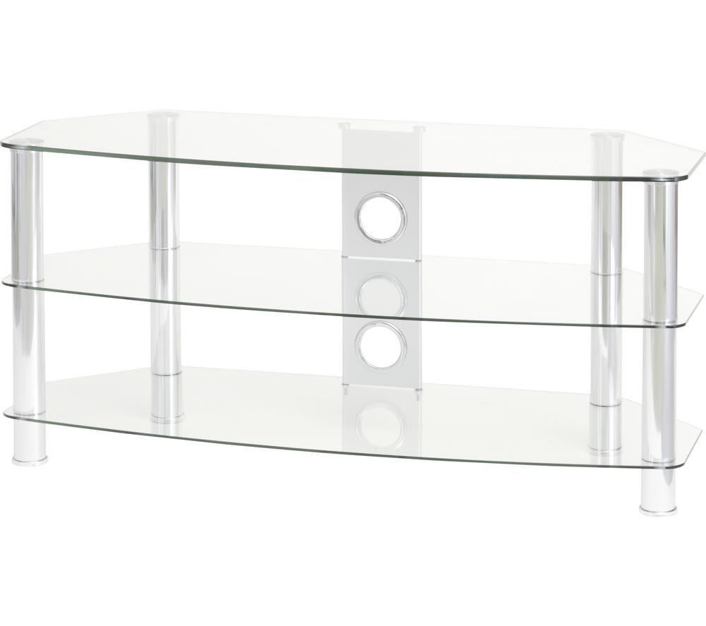 TTAP Vantage 1200 mm TV Stand for Up to 65&rdquo; TVs - Chrome image number 2 of 5