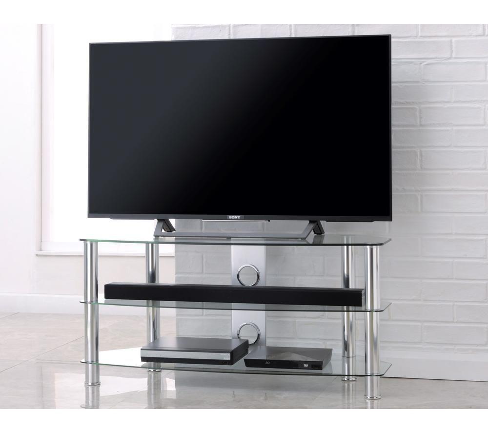 TTAP Vantage 1200 mm TV Stand for Up to 65&rdquo; TVs - Chrome image number 5 of 5