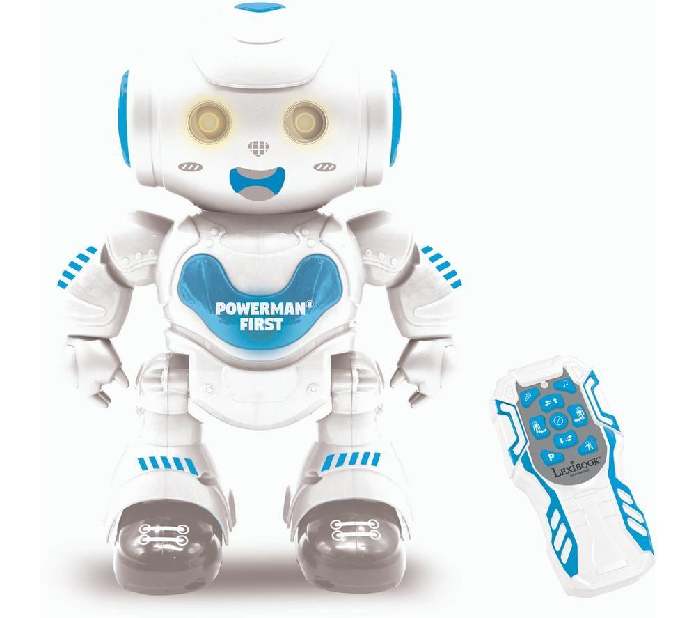 LEXIBOOK Powerman First Educational Robot - Blue & White, Blue,White