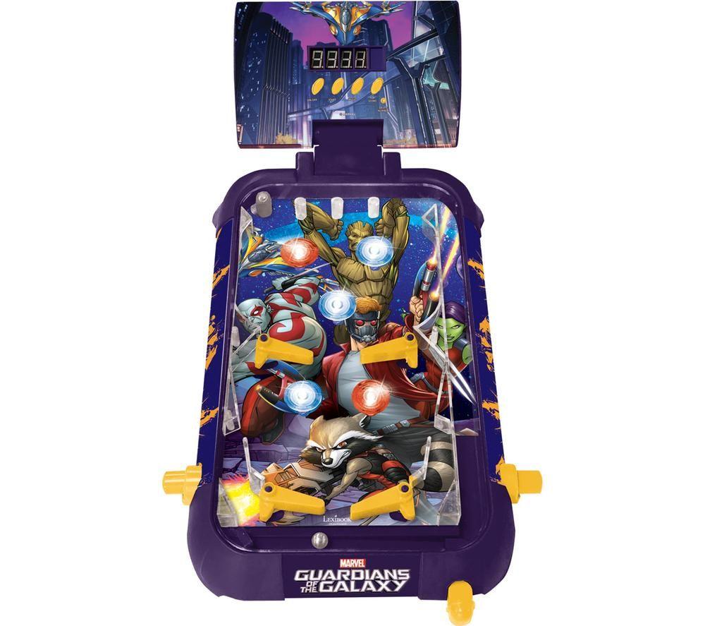 LEXIBOOK Marvel Guardians OF the Galaxy Table Electronic Pinball Game, Purple