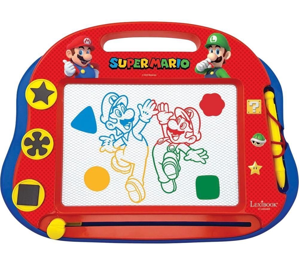 LEXIBOOK CRNI550 Magic Drawing Board - Super Mario, Patterned,Red