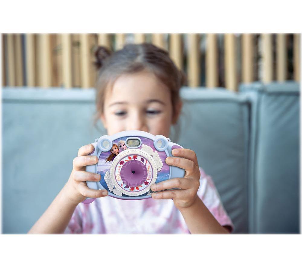 LEXIBOOK Disney Frozen Kid's Digital Camera - Purple & White image number 7 of 8