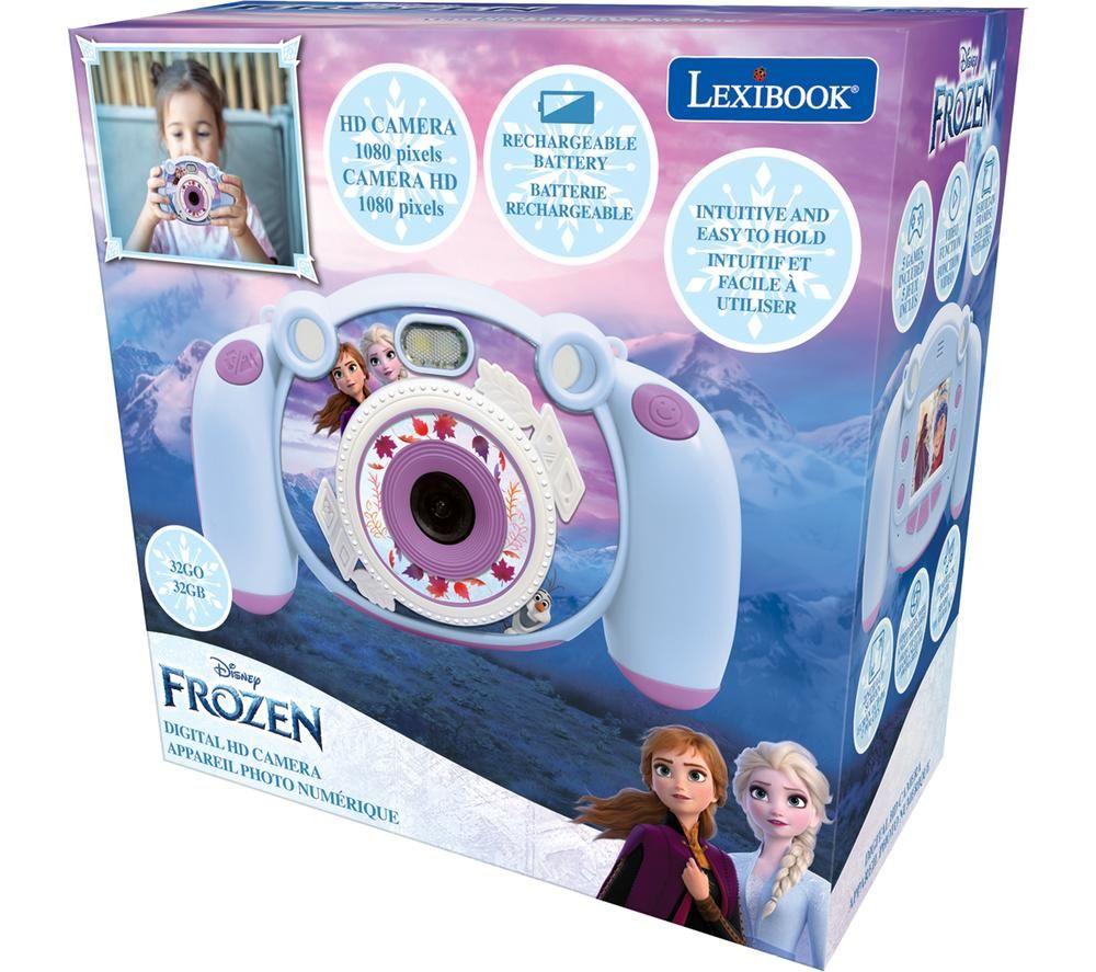 LEXIBOOK Disney Frozen Kid's Digital Camera - Purple & White image number 8 of 8