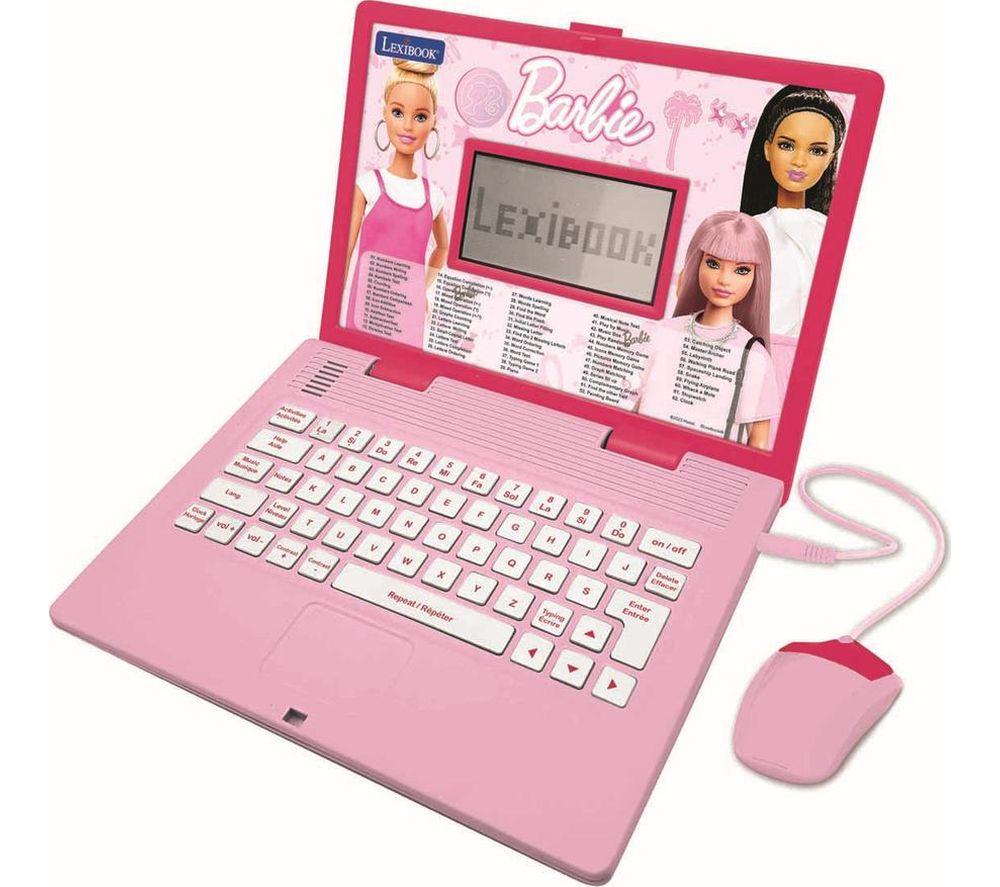 LEXIBOOK Bilingual French & English Educational Laptop - Barbie