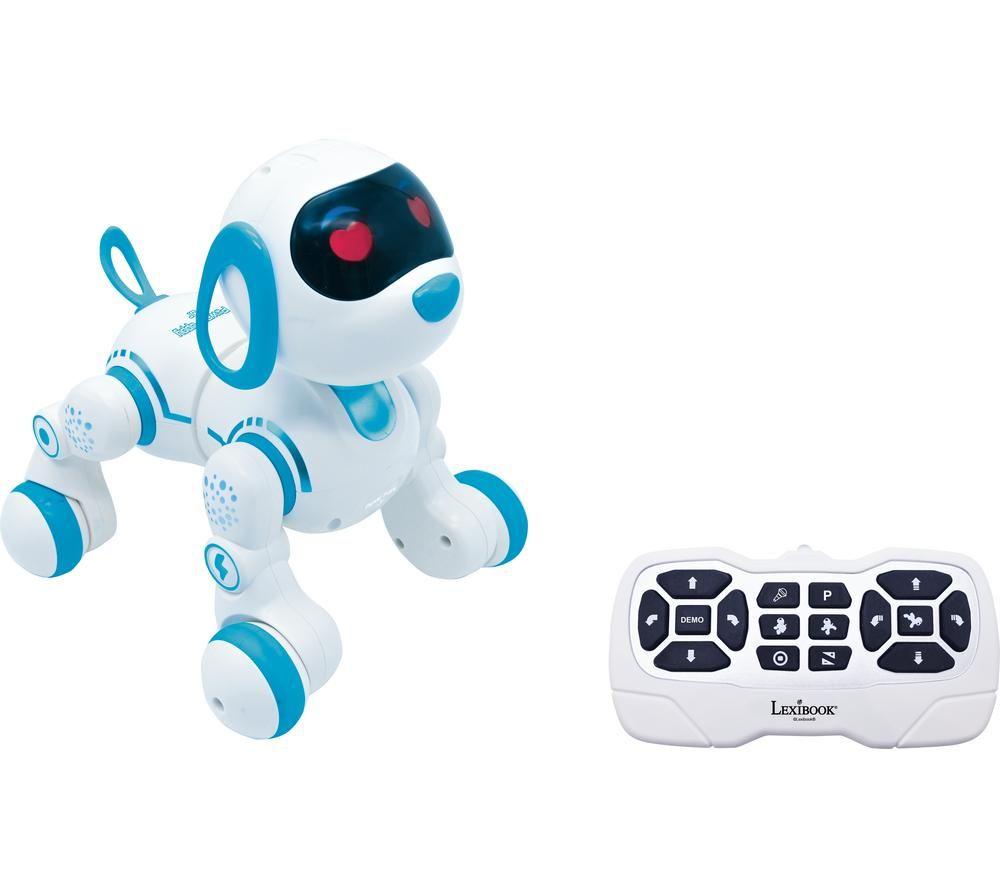 Lexibook Power Puppy Robot Dog - White & Blue, White,Blue