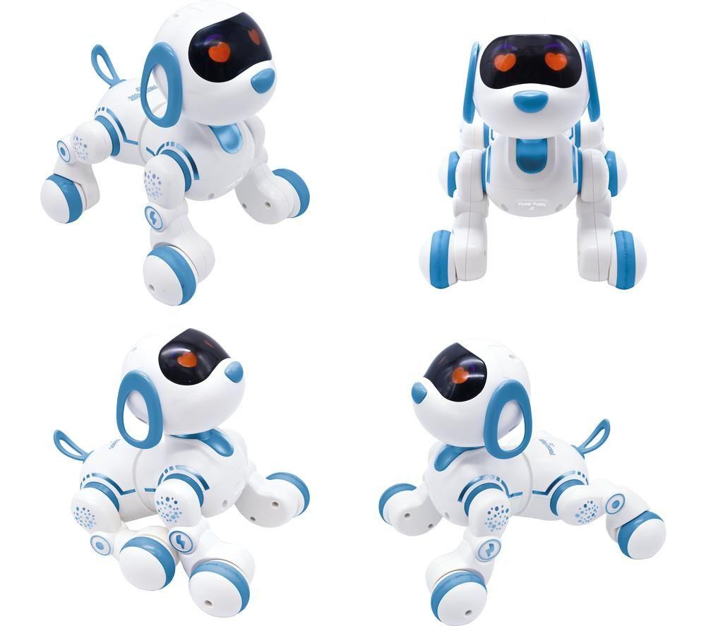 LEXIBOOK Power Puppy Robot Dog - White & Blue image number 5 of 8