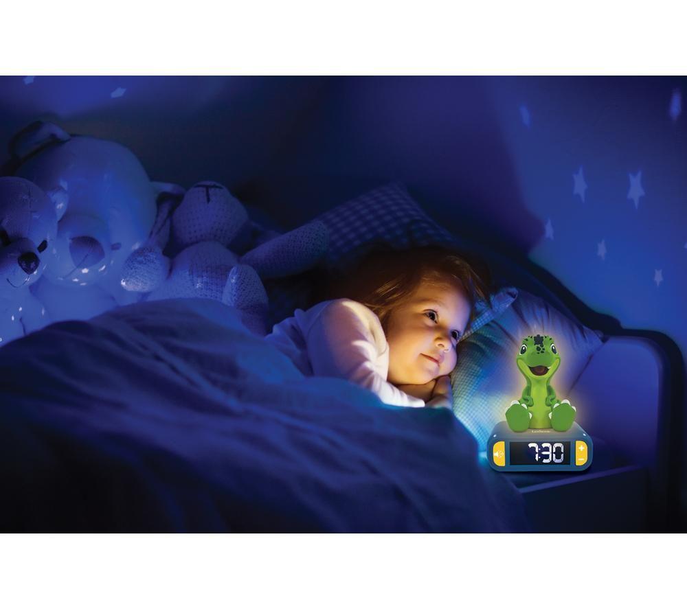 LEXIBOOK RL800DINO Nightlight Alarm Clock - Dinosaur image number 3 of 6
