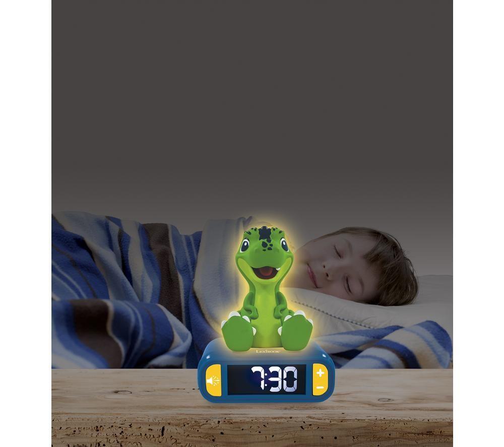 LEXIBOOK RL800DINO Nightlight Alarm Clock - Dinosaur image number 4 of 6