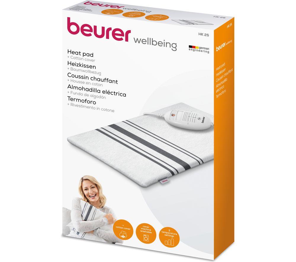 BEURER HK 25 Heat Pad - White & Grey image number 4 of 4