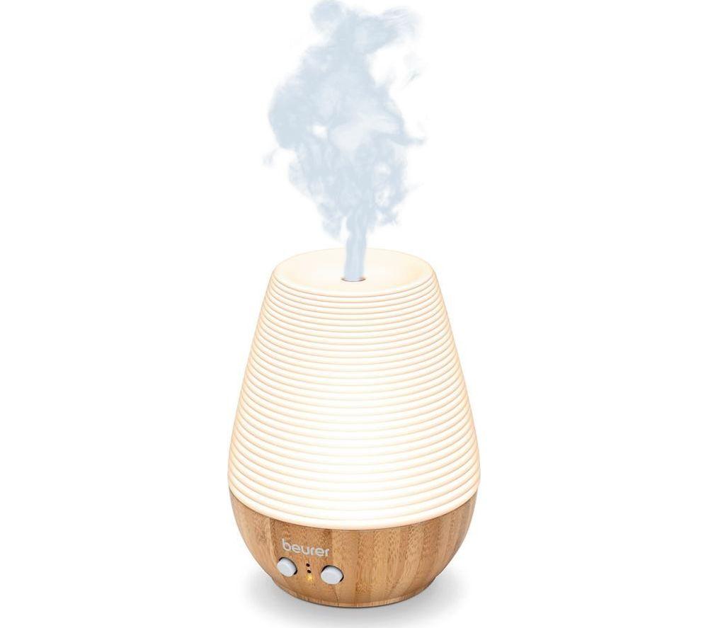 BEURER LA 40 Aroma Diffuser with Mood Lighting - White & Brown image number 2 of 8