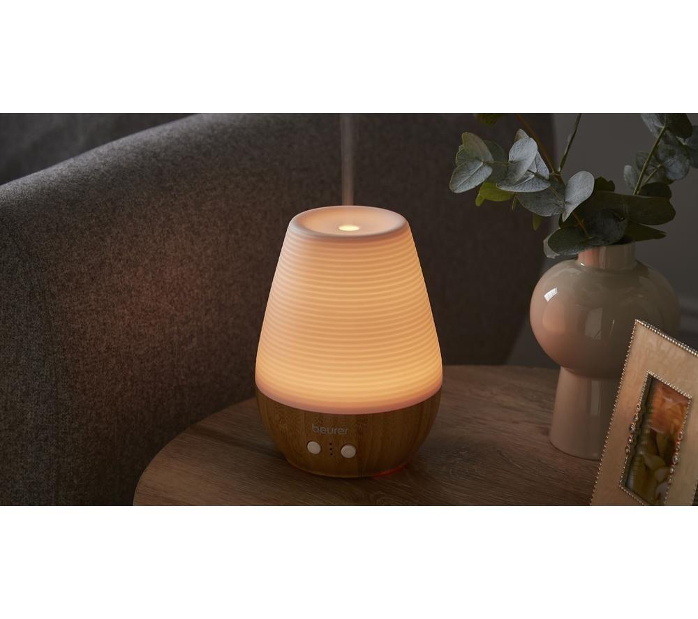 BEURER LA 40 Aroma Diffuser with Mood Lighting - White & Brown image number 5 of 8
