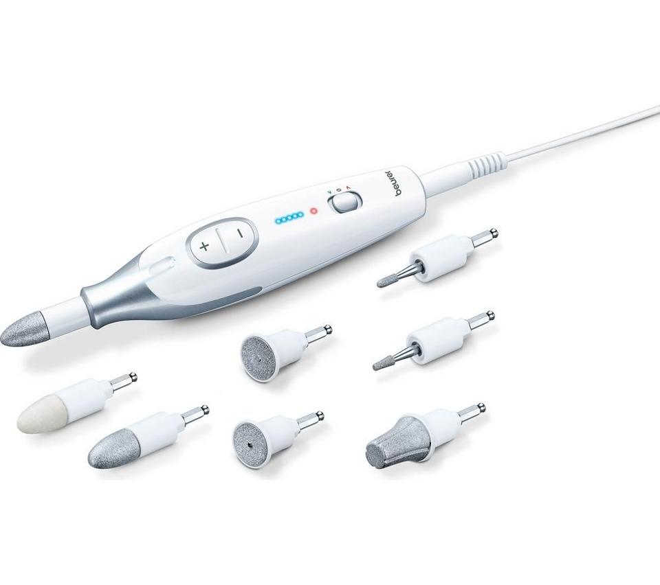 BEURER MP 42 Electric Nail File - Silver & White