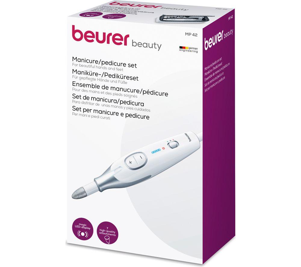 BEURER MP 42 Electric Nail File - Silver & White image number 4 of 4