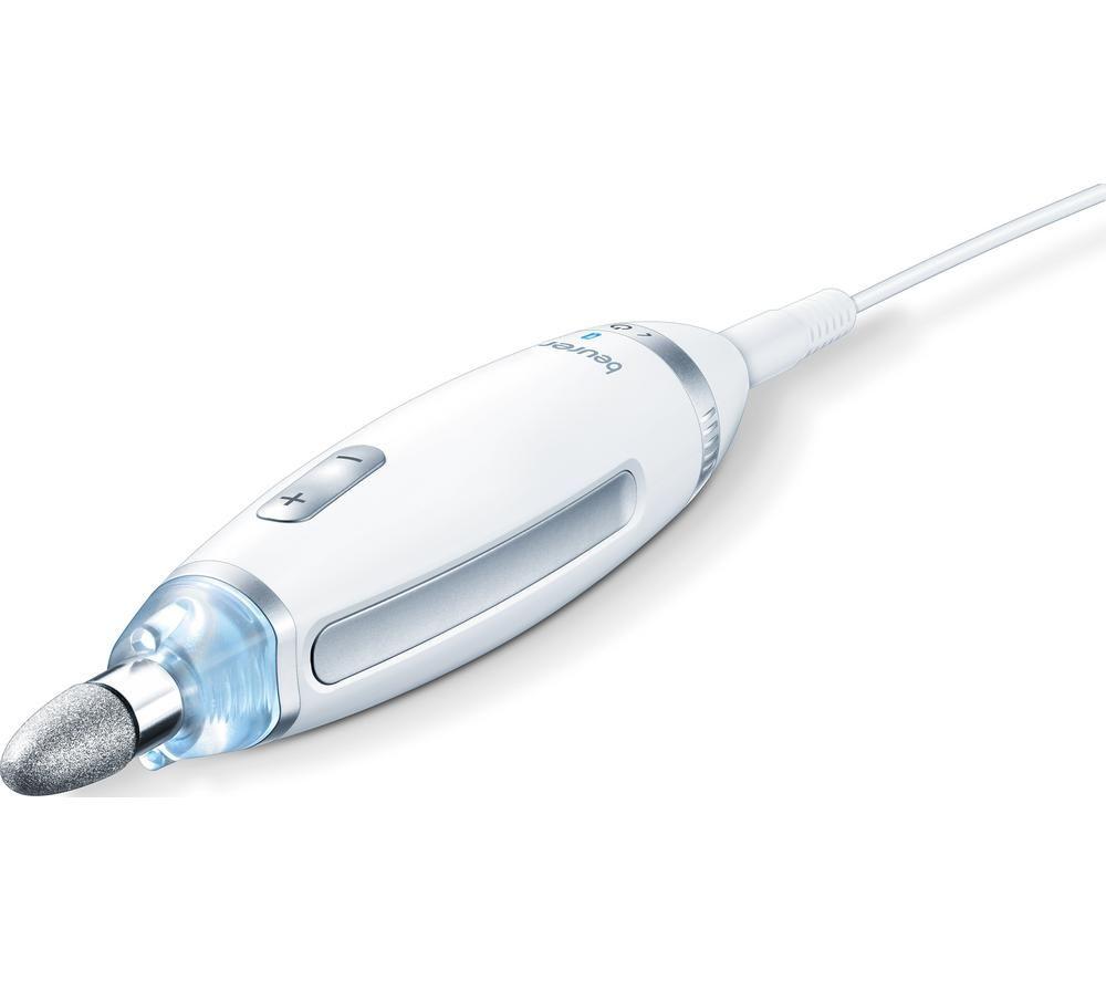 Beurer Mp 62 Electric Nail File - Silver & White, White,Silver/Grey