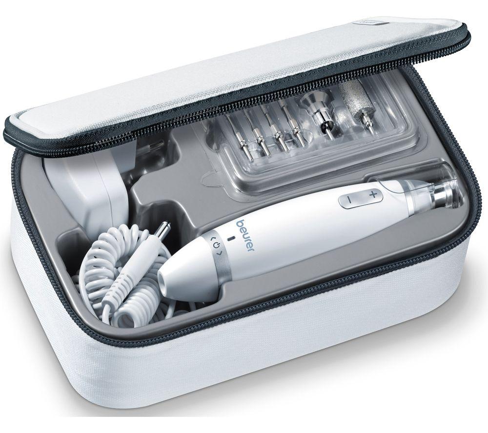 BEURER MP 62 Electric Nail File - Silver & White image number 2 of 6
