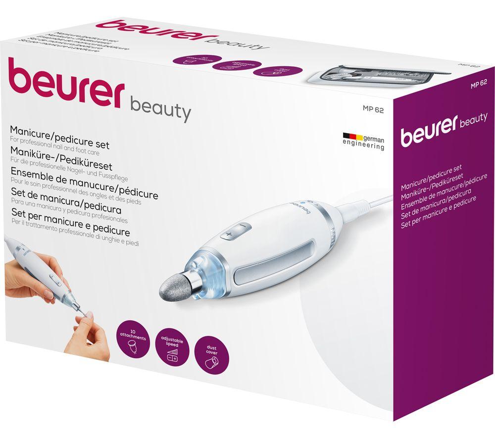 BEURER MP 62 Electric Nail File - Silver & White image number 3 of 6