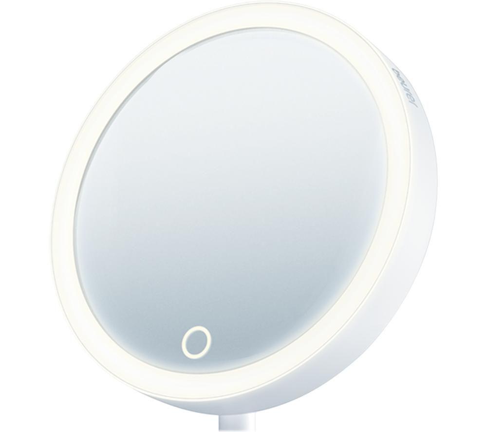 Espejo Maquillaje Táctil Luz Led C/aumento Beurer Bs 45 Le Marco Azul