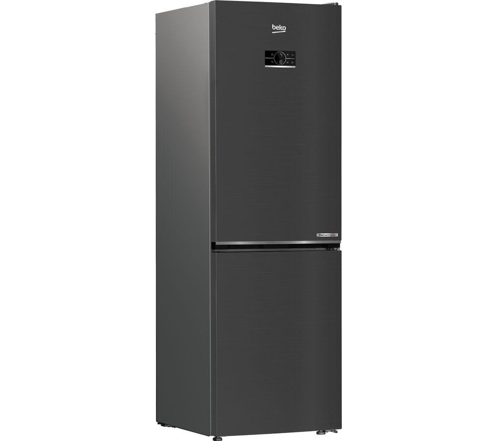 BEKO Pro HarvestFresh CNG6686VPZ 60/40 Fridge Freezer - Black Steel, Black