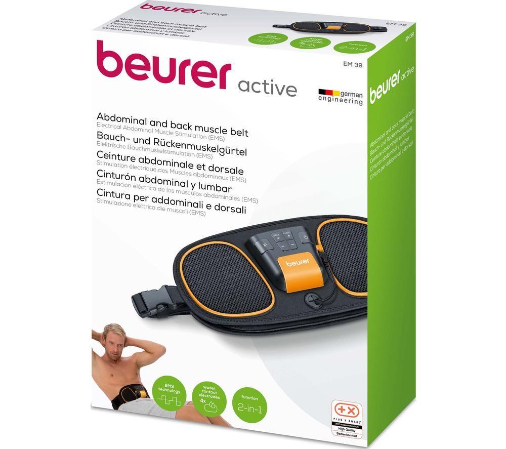 BEURER EM 39 2-in-1 Belly & Lower Back Electronic Muscle Stimulator - Black image number 5 of 5