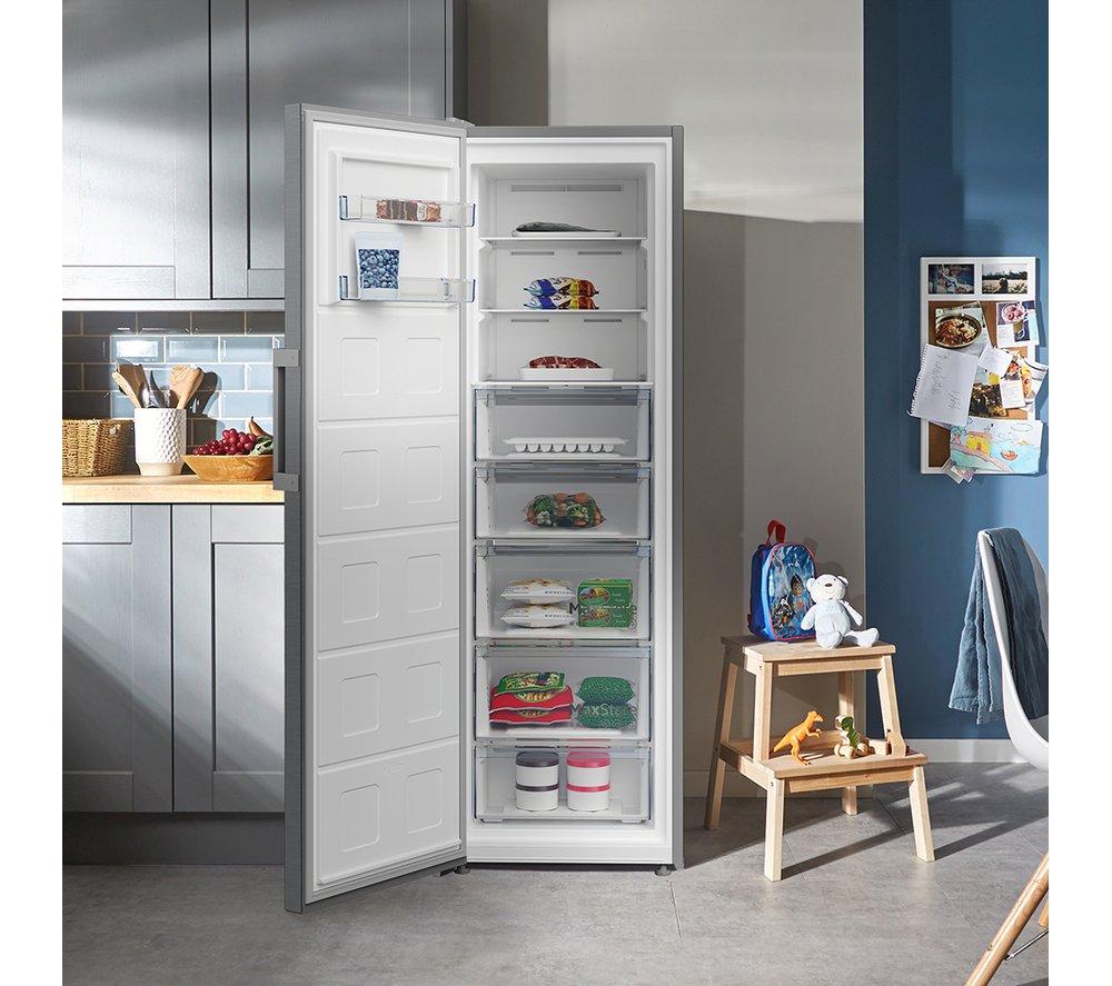BEKO Pro FNP4686PS Tall Freezer - Stainless Steel image number 5 of 14