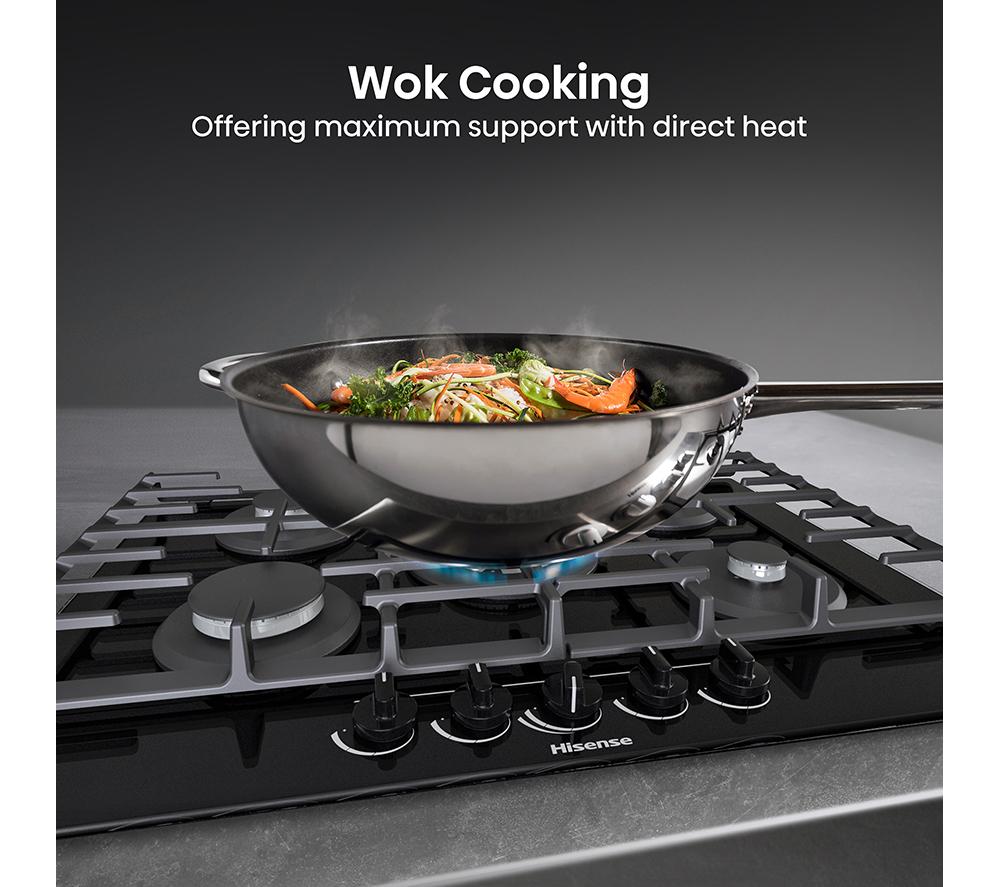 HISENSE GG773B 75 cm Gas Hob - Black image number 3 of 15