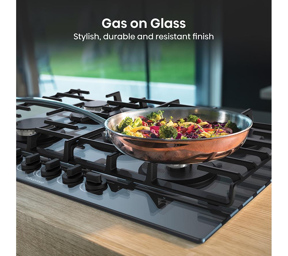 HISENSE GG773B 75 cm Gas Hob - Black image number 5 of 15
