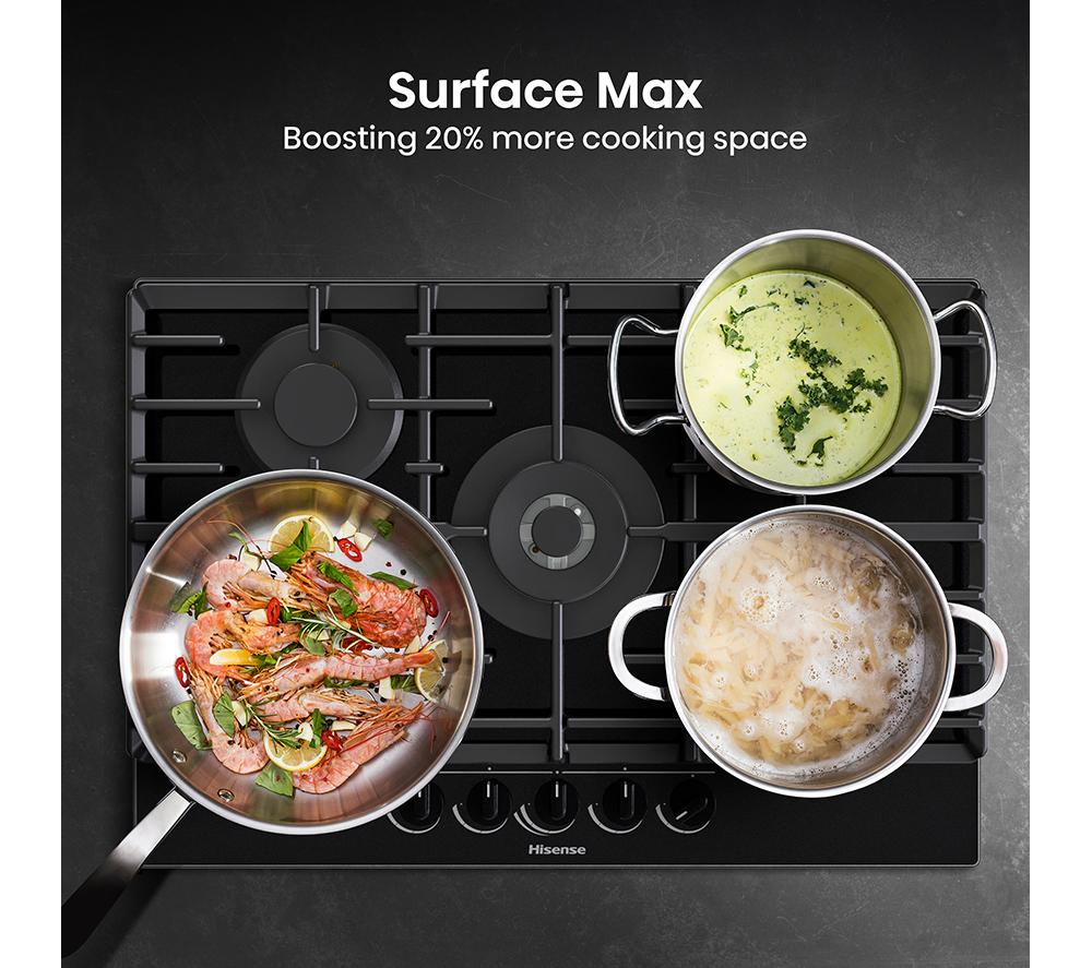 HISENSE GG773B 75 cm Gas Hob - Black image number 6 of 15
