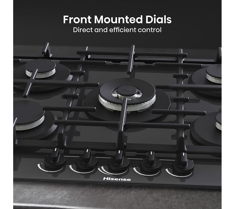 HISENSE GG773B 75 cm Gas Hob - Black image number 9 of 15