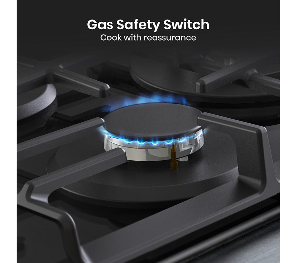 HISENSE GG773B 75 cm Gas Hob - Black image number 10 of 15