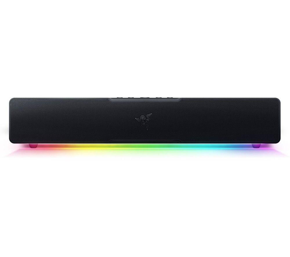 Razer Leviathan V2 X - PC Gaming Soundbar (Full-Range Drivers, Compact Desktop Form Factor, USB Type C Power and Audio Delivery, Bluetooth 5.0) Black
