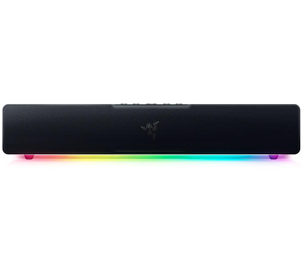 Razer Leviathan V2 X - PC Gaming Soundbar (Full-Range Drivers, Compact Desktop Form Factor, USB Type C Power and Audio Delivery, Bluetooth 5.0) Black