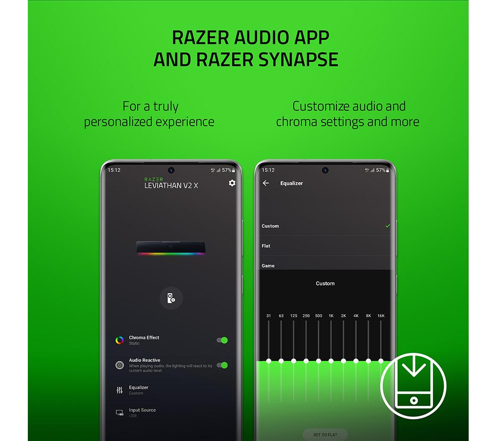 RAZER Leviathan V2 X 2.0 PC Soundbar - Black image number 7 of 9