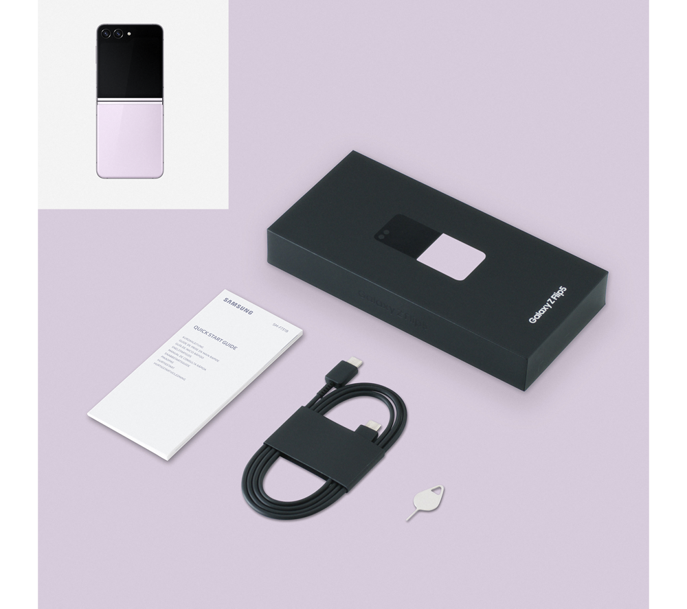 SAMSUNG Galaxy Z Flip5 - 512 GB, Lavender image number 12 of 12