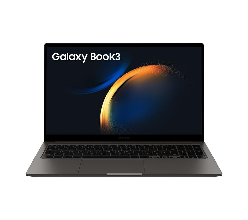 SAMSUNG Galaxy Book3 15.6 Laptop - IntelCore? i5, 256 GB SSD, Graphite, Silver/Grey